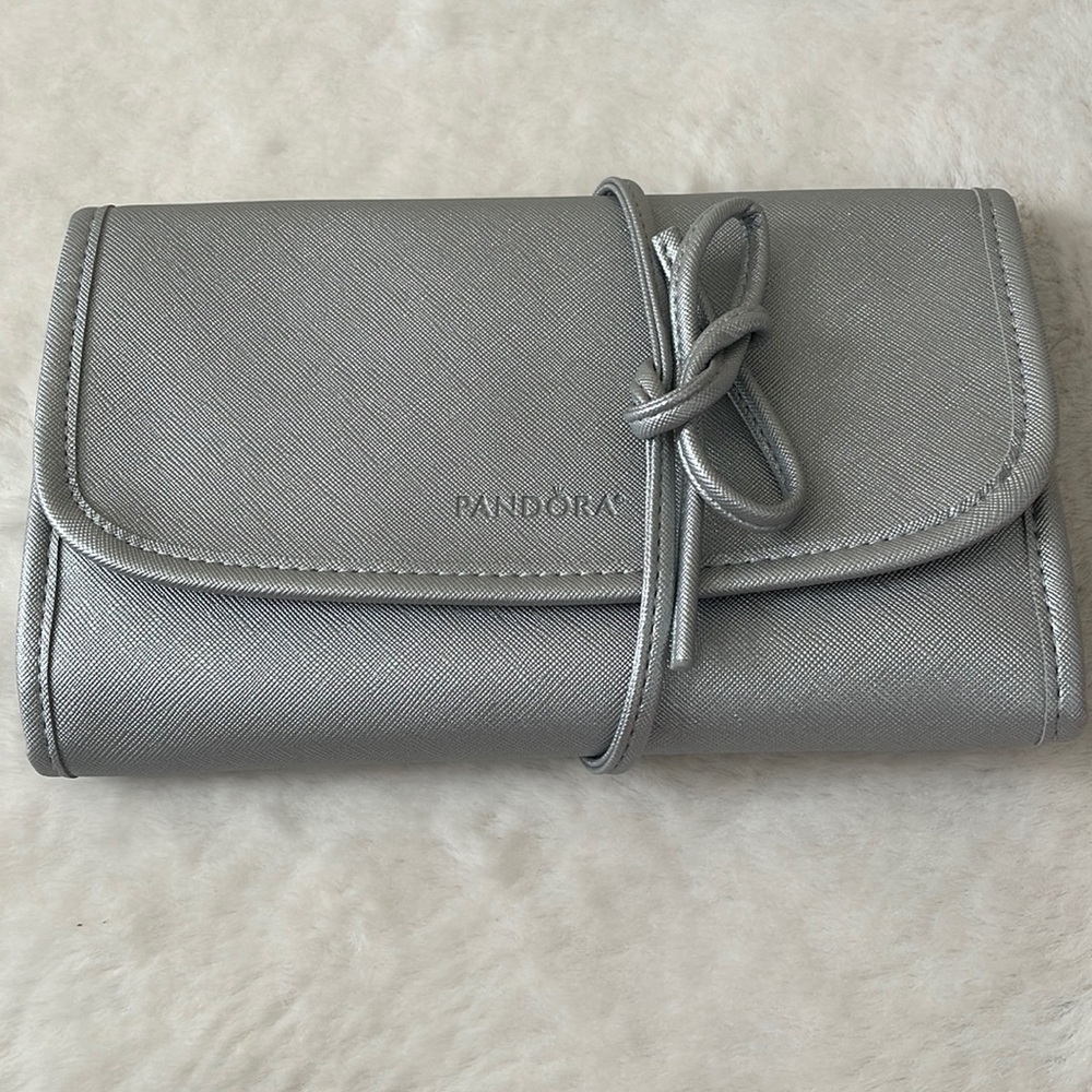 Pandora Silver Jewelry Travel Case Bag